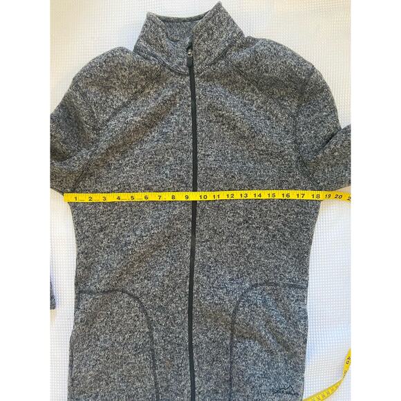 Eddie Bauer Womens Full Zip Fleece Jacket Gray Heather Size Small S Hiking Layer - Picture 5 of 9